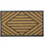 Black and Brown Diamond Pattern Doormat with Rubber Back 29 x 17 - IMAGE 1