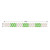 Pageant Tissue Paper Garland - 14.5' - Green and White - Pack of 12 - IMAGE 4