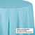 Party Table Disposable Round Covers - 82" - Pastel Blue - Club Pack of 12 - IMAGE 2