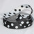 Black and White Polka Dot Woven Craft Ribbon 1" x 54 Yards - IMAGE 2
