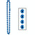 Club Pack of 12 Blue Birthday Jumbo Beaded Necklaces 40" - IMAGE 1