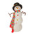 21" White and Black Posable Christmas Snowman Decor - IMAGE 1