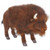 Set of 2 Brown and White Handcrafted Buffalo Bison Stuffed Animals 13.75" - IMAGE 1
