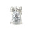 4.5" Metallic Silver Mosaic Glass Bell Shaped Christmas Ornament - IMAGE 1