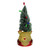 9.5" LED Lighted Green Tree with Smiling Bear Head Figure - IMAGE 1