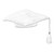 Club Pack of 12 White Plush Graduation Cap Costume Accesories 10 - Medium - IMAGE 1