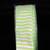 Lime Green and White Striped Capri Wire Edged Craft Ribbon 1.5" x 54 Yards - IMAGE 1