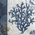 18" Blue and White Indigo Coral Reef Square Outdoor Throw Pillow - Down - IMAGE 4