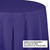 Round Disposable Party Table Covers - 82" - Purple - Club Pack of 12 - IMAGE 2