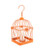 10" Tropicalia Bright Orange Tangerine Bird Cage Tea Light Candle Holder - IMAGE 1