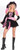 Pink and Black Punk Pirate Girl Child Halloween Costume - One Size - IMAGE 2