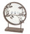 Round Metal Table Mirror with Perched Sparrows - 16" - IMAGE 2