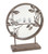 Round Metal Table Mirror with Perched Sparrows - 16" - IMAGE 1