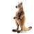 Handcrafted Mama Kangaroo with Joey Plush Animal - 17" - Brown and White - Set of 2 - IMAGE 1