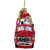 4" Red Fire Truck with Santa and Presents Glass Christmas Ornament - IMAGE 3