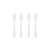 Club Pack of 144 Clear Trend Ware Mini Premium Heavy-Duty Party Forks 4" - IMAGE 2