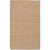 3.5' x 5.5' Solid Tan Brown Hand Woven Rectangular Area Throw Rug - IMAGE 1