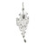 9.5" White Elegant Jeweled Lace Doily Style Christmas Ornament - IMAGE 3
