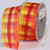 Orange and Yellow Plaid Wired Craft Ribbon 1.5" x 50 Yards - IMAGE 1