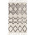8' x 10' Moroccan Brown and Cream White Hand Woven Rectangular Wool Area Throw Rug - IMAGE 1