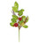 19" Green and Red Leaves with Pine Cones Artificial Christmas Spray - IMAGE 1