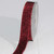 Burgundy Red Glitter Woven Edge Velvet Craft Ribbon 1" x 11 Yards - IMAGE 1