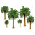 Tropical Luau Palm Tree Wall Decoration Props - 4' - Pack of 72 - IMAGE 1