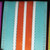 Teal Blue and Orange Wired Craft Ribbon with Stripes 1.5" x 40 Yards - IMAGE 1