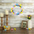 Pastel Easter Egg Mini Spring Grapevine Wreath - 10" - Pink/Blue - IMAGE 2