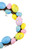 10" Pastel Pink, Yellow and Blue Floral Stem Easter Egg Spring Grapevine Wreath - IMAGE 4