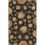 5' x 8' Black and Brown Contemporary Hand Tufted Floral Rectangular Wool Area Throw Rug - IMAGE 1