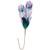 26" Purple and Blue Peacock Feather with Faux Jewel Christmas Pick - IMAGE 1