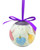 8pc Purple and White Decoupage Shatterproof Christmas Ball Ornaments 2.25" (57mm) - IMAGE 2