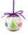 8pc Purple and White Decoupage Shatterproof Christmas Ball Ornaments 2.25" (57mm) - IMAGE 3