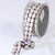 Gray Blocks Woven Edge Craft Ribbon 0.75" x 40 Yards - IMAGE 1