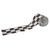 Checkered Crepe Party Streamers - 30' - Black and White - Pack of 12 - IMAGE 2