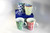 Set of 4 Colorful Belize Porcelain Coffee Mugs with Gift Box - 14 ounces - IMAGE 1