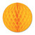 Honeycomb Tissue Paper Ball Decoration - 12" - Golden Yellow - Pack of 24 - IMAGE 1