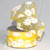 Yellow Organdy with Daisy Print Wired Craft Ribbon 2" x 54 Yards - IMAGE 2
