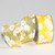 Yellow Organdy with Daisy Print Wired Craft Ribbon 2" x 54 Yards - IMAGE 1