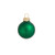 Matte Finish Glass Christmas Ball Ornaments 1.5" (40mm) - Green - 40ct - IMAGE 1