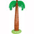 Pack of 6 Green and Brown Inflatable Tropical Palm Trees 3' - IMAGE 1