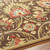 5' x 8' Brown and Ivory Contemporary Hand Tufted Floral Rectangular Wool Area Throw Rug