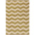 5' x 7.5' Chevron Beige and Lime Green Hand Woven Rectangular Area Throw Rug - IMAGE 1