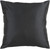 22" Jet Black Solid Square Contemporary Throw Pillow - IMAGE 1