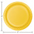 Disposable Round Luncheon Party Paper Plates - 7" - Yellow - Club Pack of 240 - IMAGE 2