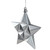 12ct Silver Splendor Shatterproof Star Christmas Ornaments 5" - IMAGE 2