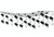 Pack of 6 Black and White Graduation Cap Hanging Ceiling Party Decors 12' - IMAGE 1