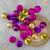 24ct Pink, Purple and Gold Shatterproof 2-Finish Christmas Ball Ornaments 2.5" (60mm) - IMAGE 2