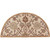 2' x 4' Beige and Russet Brown Hand Tufted Hearth Wool Area Throw Rug - IMAGE 1